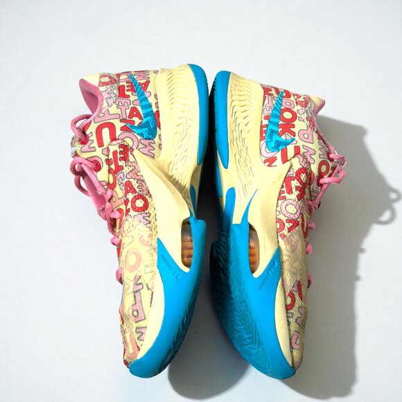 Nike Zoom Freak 4 Letter Bros Shoes Mens 7 8.5 W Vanilla Coral Chalk FB9503 200 - Picture 5 of 11